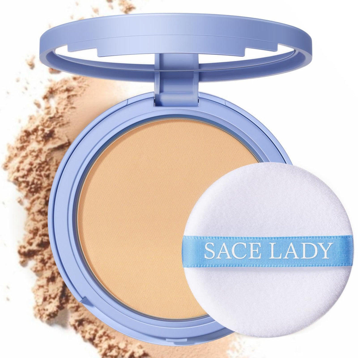 Waterproof Face Powder Set Shine Control & Fine Line Smoothing - 3 Shades