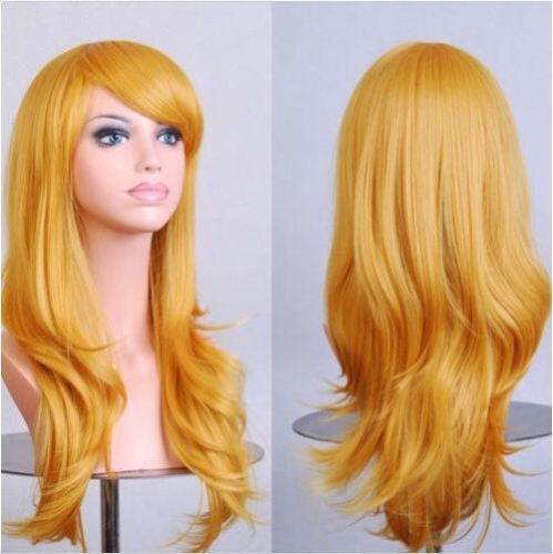 Long Curly Cosplay Wig 70cm Wavy Costume Party Hair Anime Wigs
