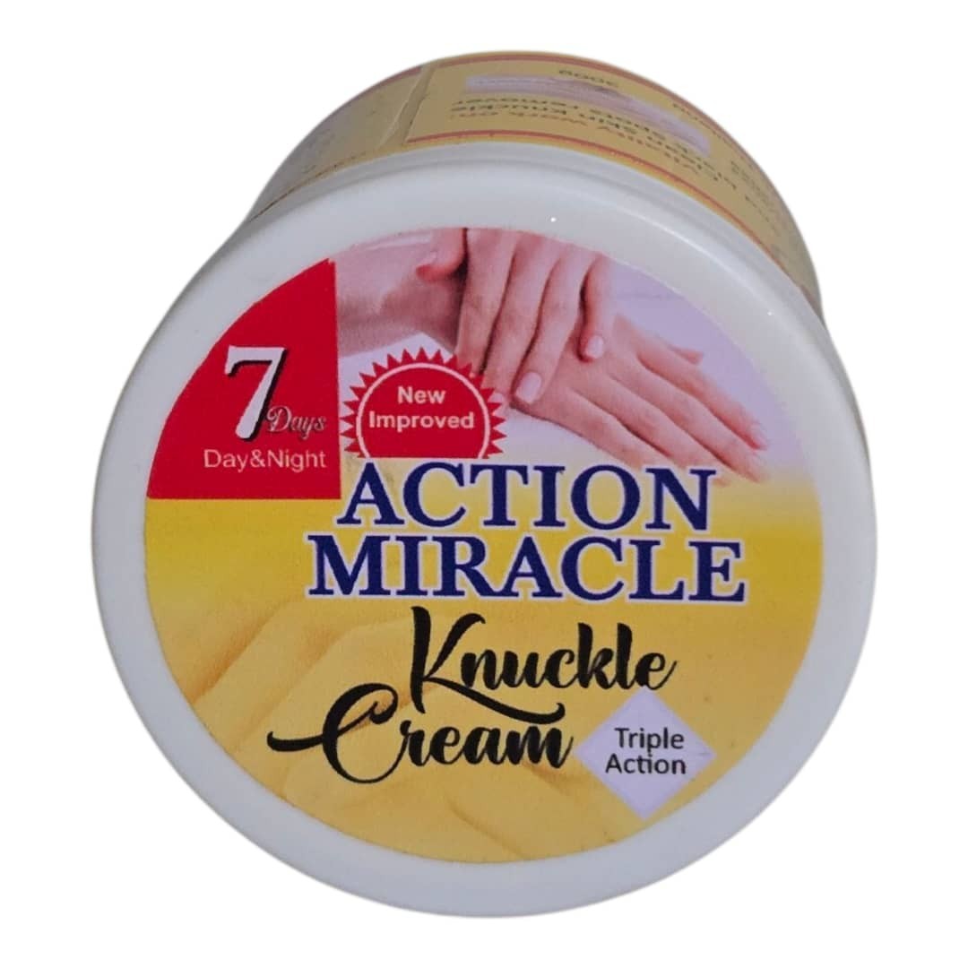 Action Miracle Knuckle Cream with Triple Action - Clear & Clean Formula