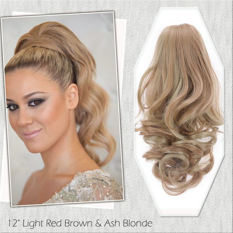 Fake Ponytail Clip-In Hair Extension Thick Natural Look 14 Inches