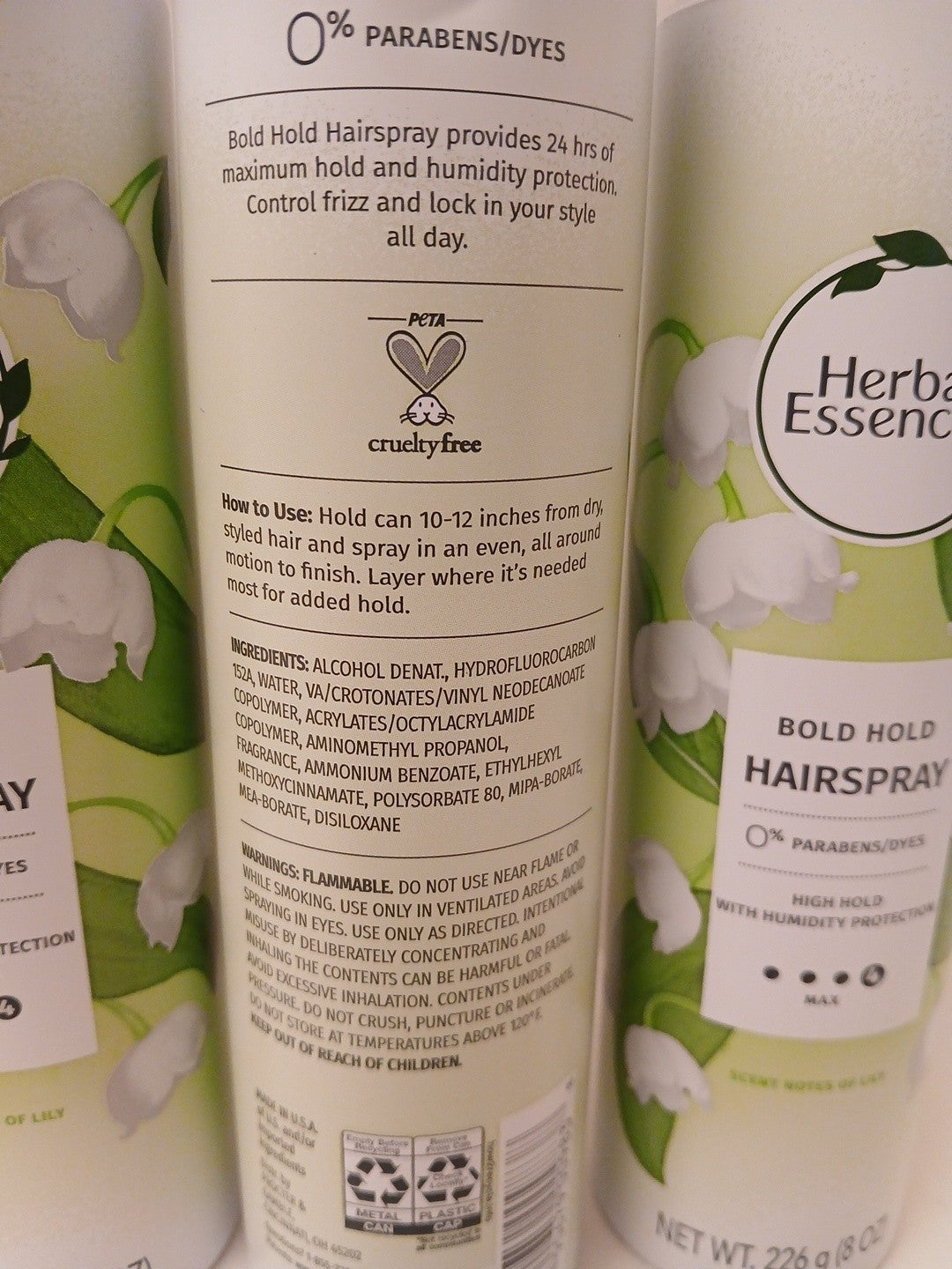 Herbal Essences Bold Hold Max Hairspray with Lily Notes - 8 Oz