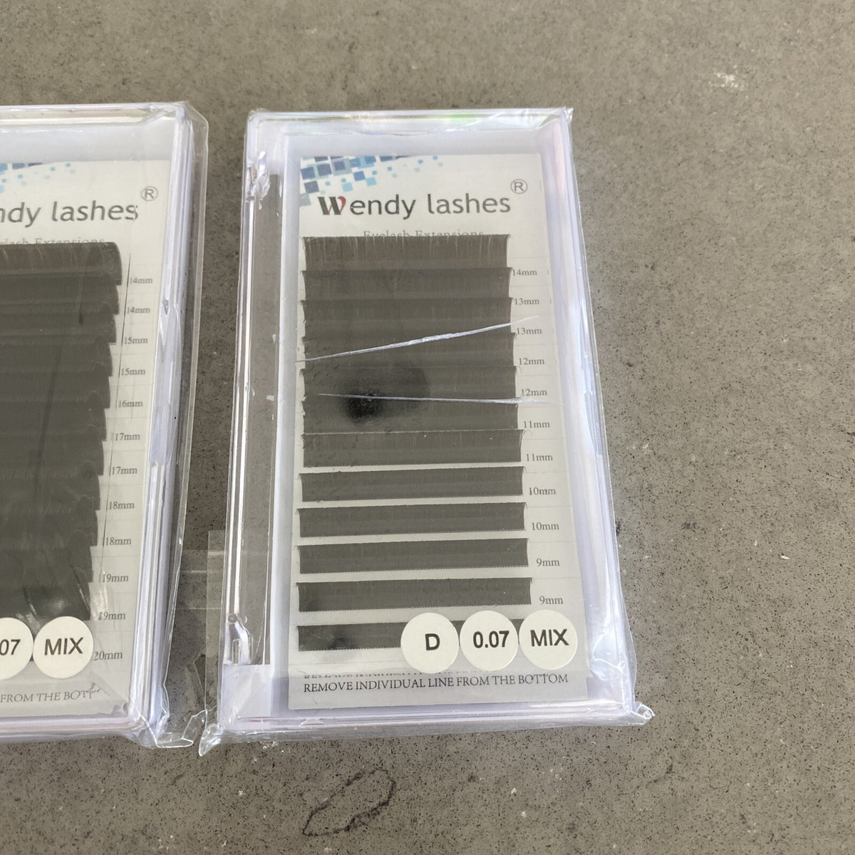 2-Pack D 0.07 Mixed Lash Extensions for Eyelash Enhancing