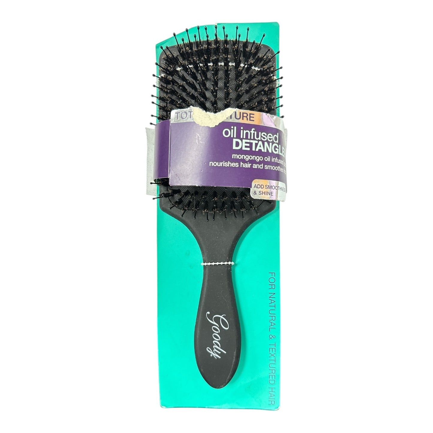 Oil-Infused Detangler Hair Brush for Natural Hair - Goody Total Texture
