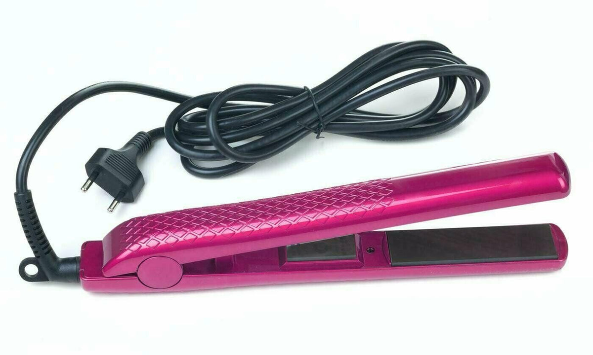 Mini Ceramic Hair Straightener - Compact Flat Iron for Easy Styling