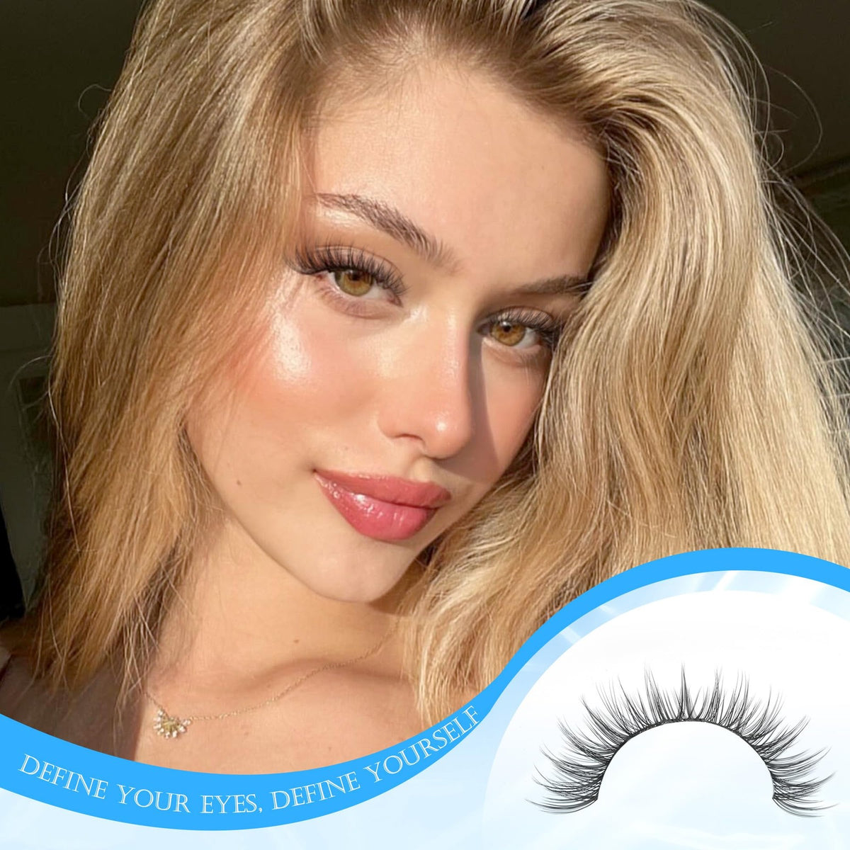 14mm Natural Cluster Lashes Wispy Eyelashes — 1 Pair Black