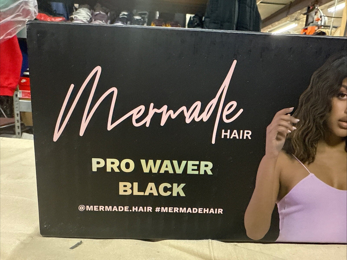 Pro Hair Waver 32mm - Black Curling Iron for Beach Waves & Styling