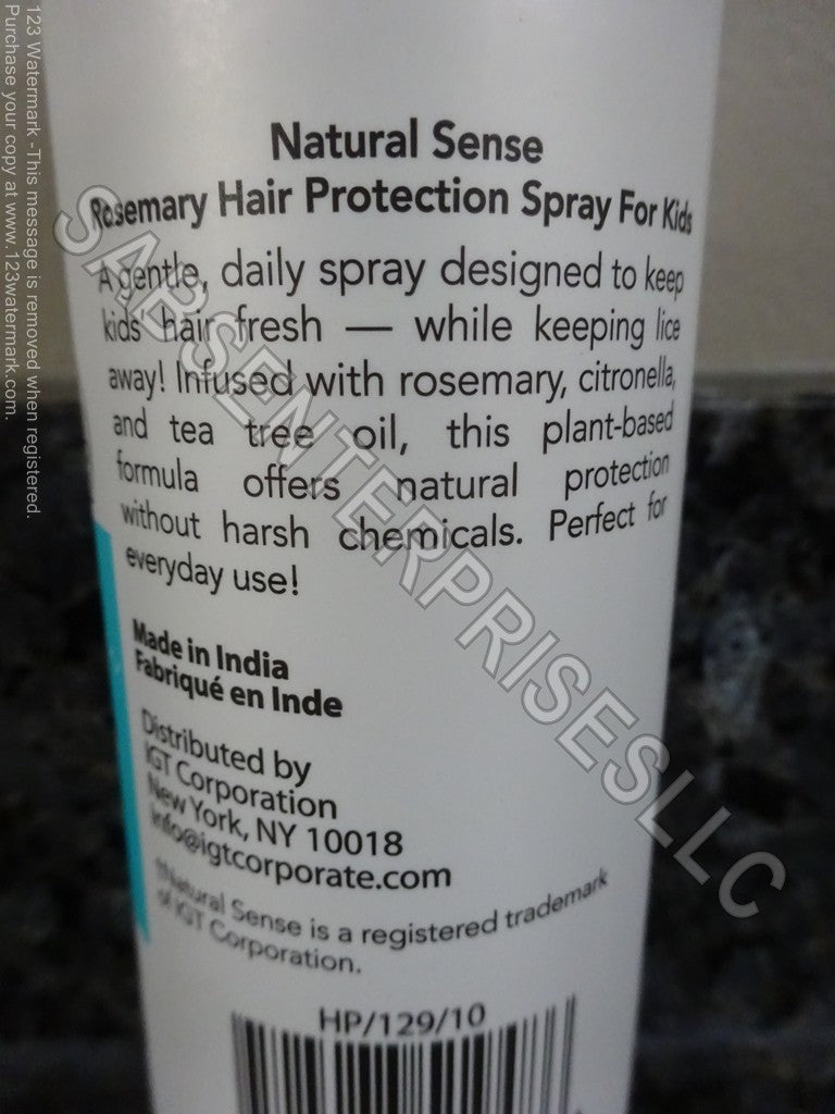 Kids Rosemary Hair Protection Oil - Natural Sense, 8 Fl oz Pack of 8