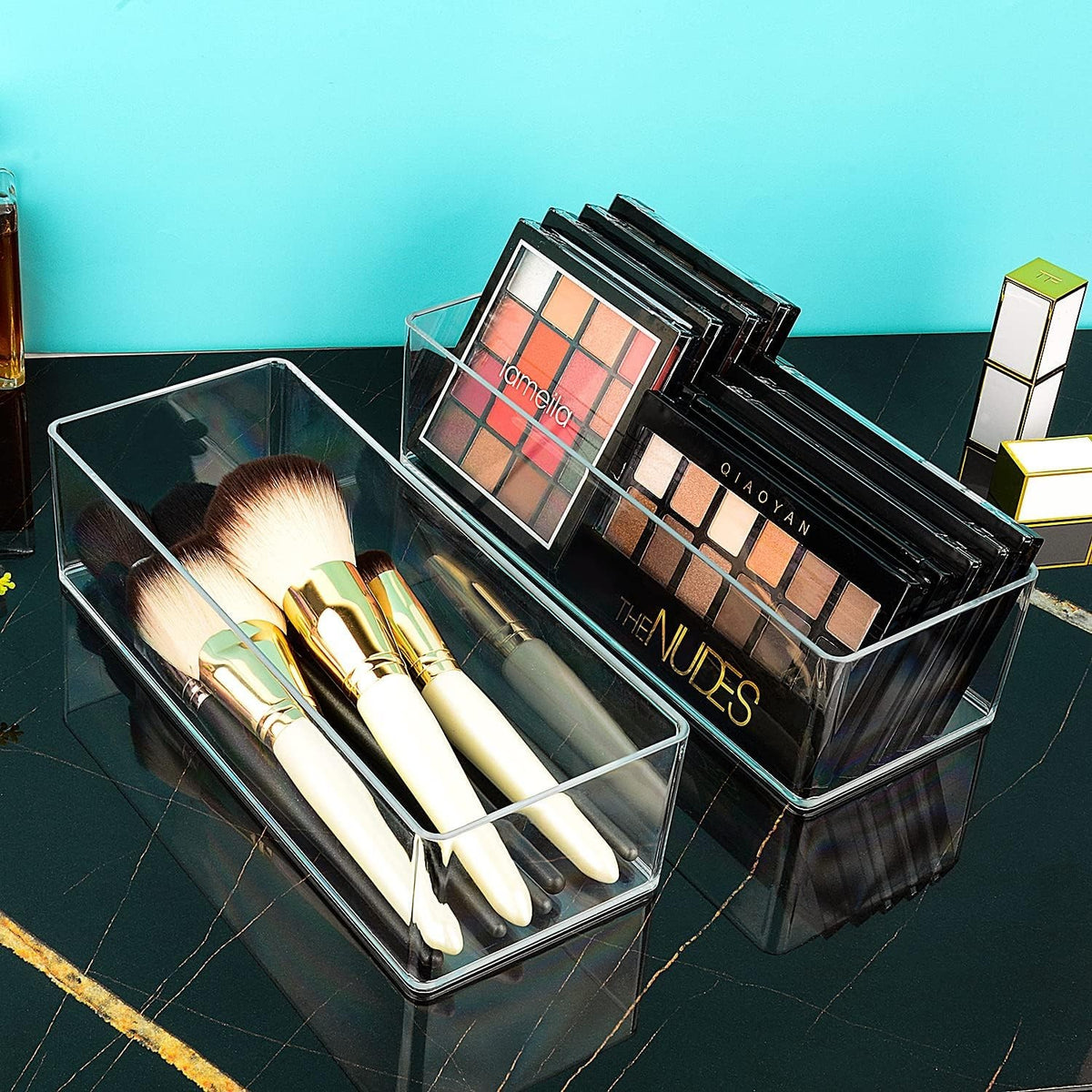 Acrylic Bathroom Organizer Drawer Cosmetic Storage Case - Vanity