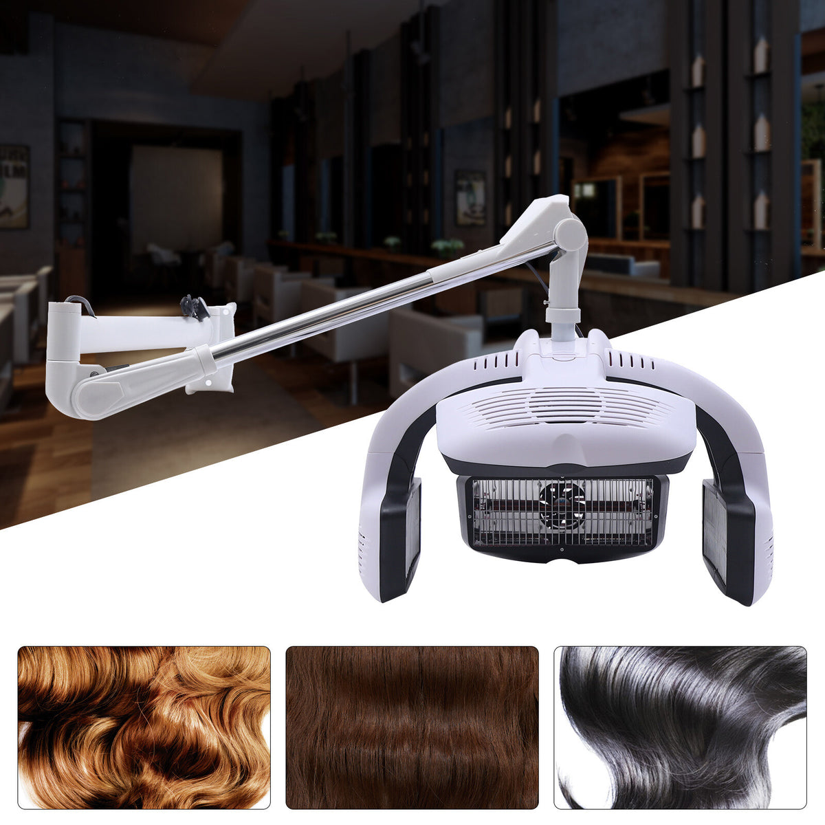 1250W Wall Mount Infrared Hair Dryer for Salon Hair Care and Styling