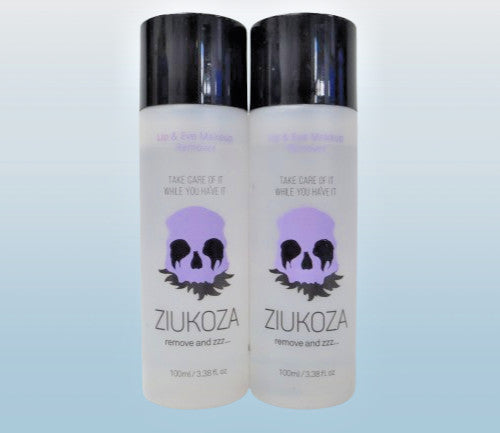 Makeup Remover for Lips & Eyes - Too Cool For School ZiuKoza 3.38 oz Set of 2