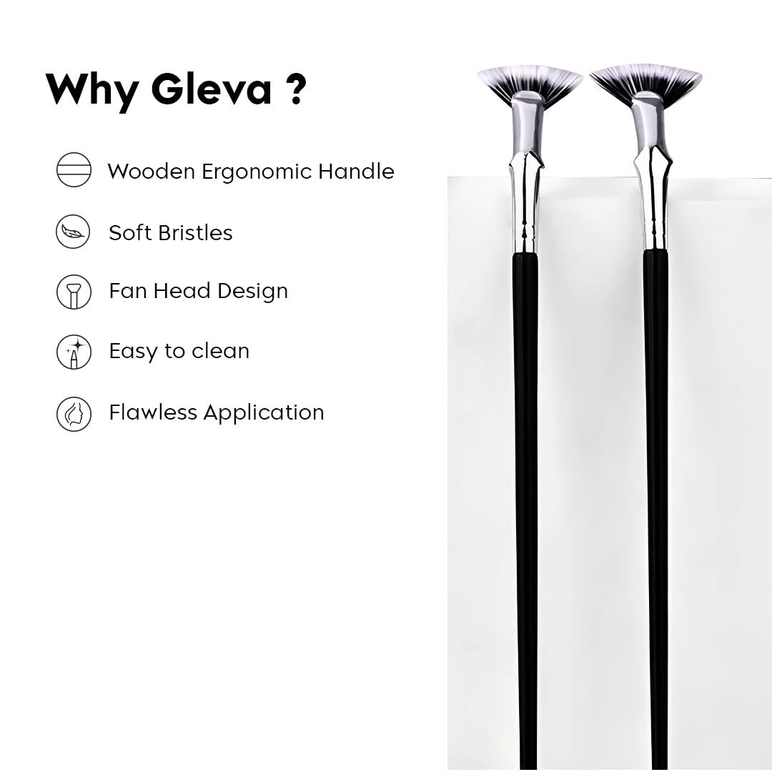 Angled Fan Mascara Brush Set - Precision Lash Fan Brushes for Voluminous & Natural Looks