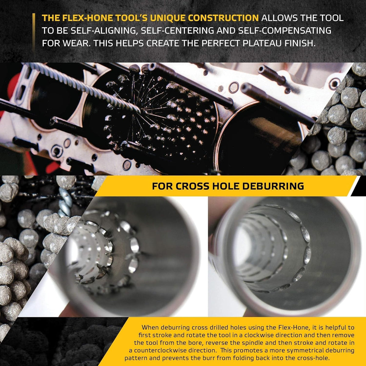 240 Grit Silicon Carbide Ball Hone for Precision Finishing - USA Made