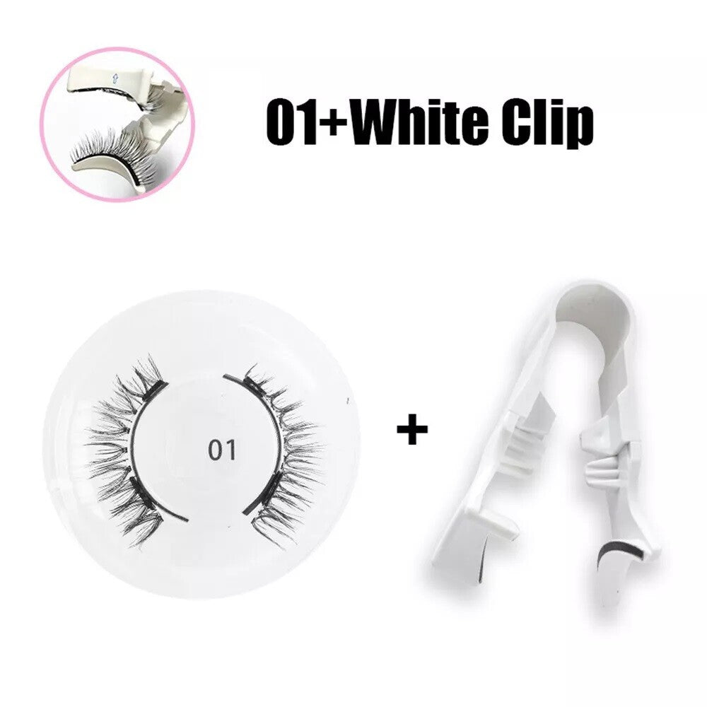 Reusable Magnetic Eyelashes Kit No Glue Needed with Applicator - Natural Look