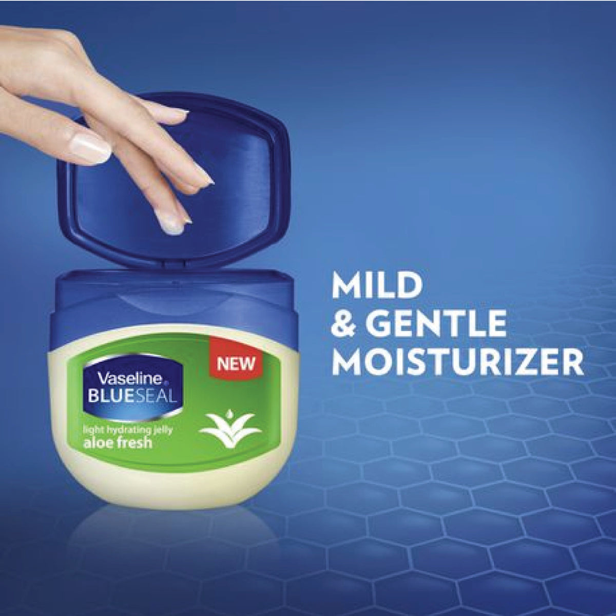 6x Jars Vaseline Blue Seal Aloe Fresh Nourishing Skin Petroleum Jelly