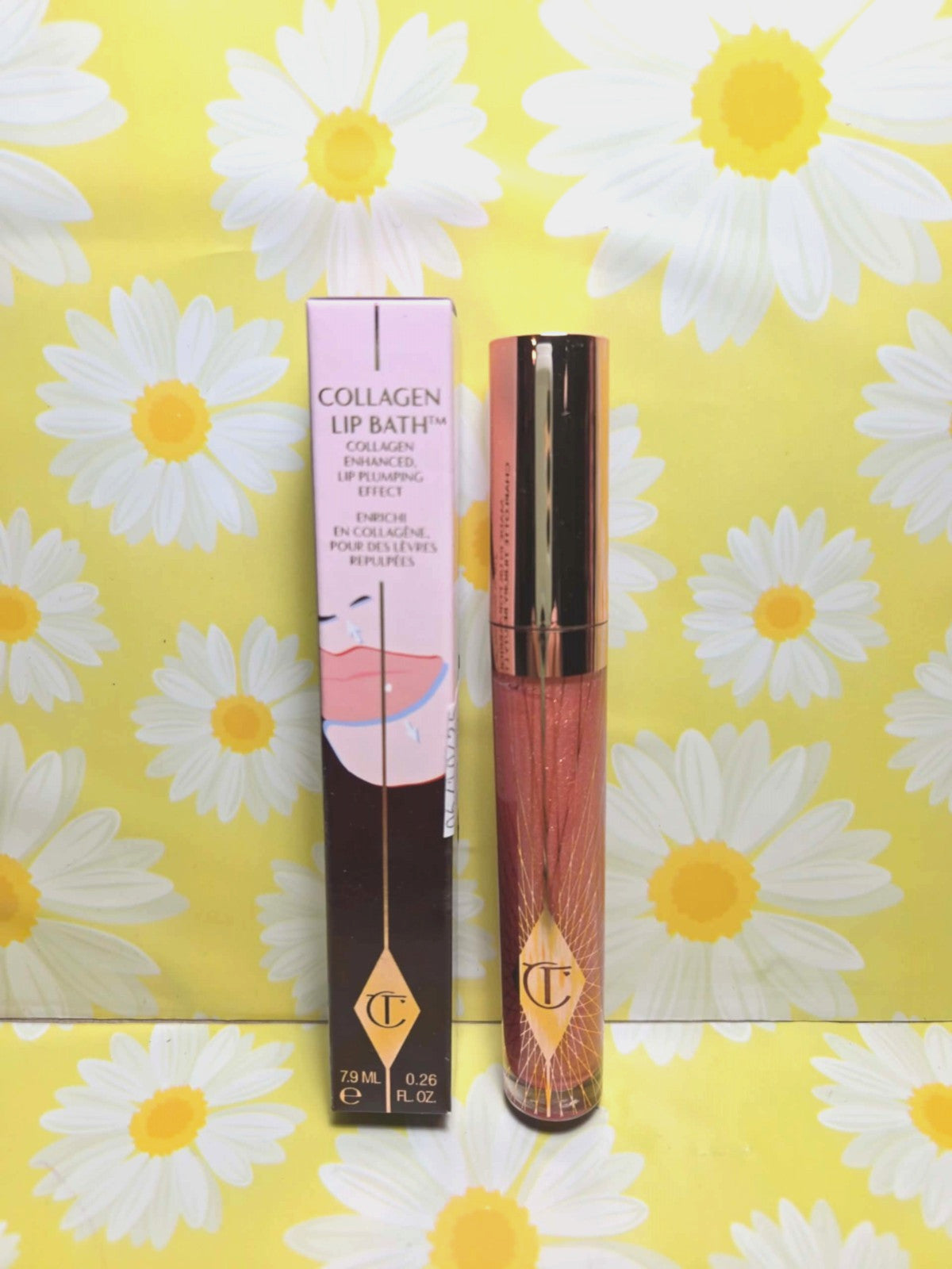 Charlotte Tilbury Collagen Lip Bath Peachy Plump 0.26 fl oz Full Size New