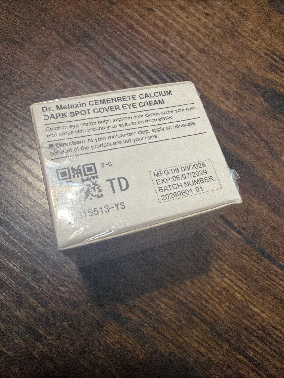 Calcium Dark Spot Cover Eye Cream 15g - Brightening & Concealing
