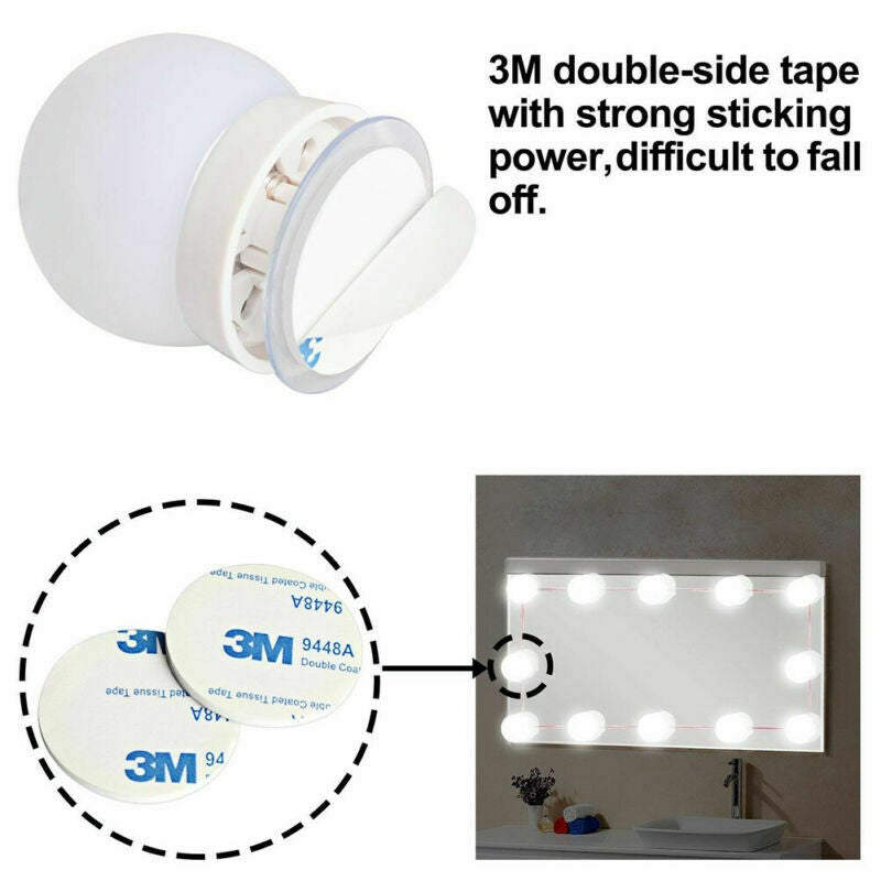 LED Vanity Mirror Lights Kit with Dimmable 10 Bulbs for Makeup