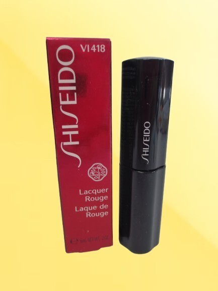Shiseido Lacquer Rouge Lipstick VI418 - 0.2 oz Set of 2