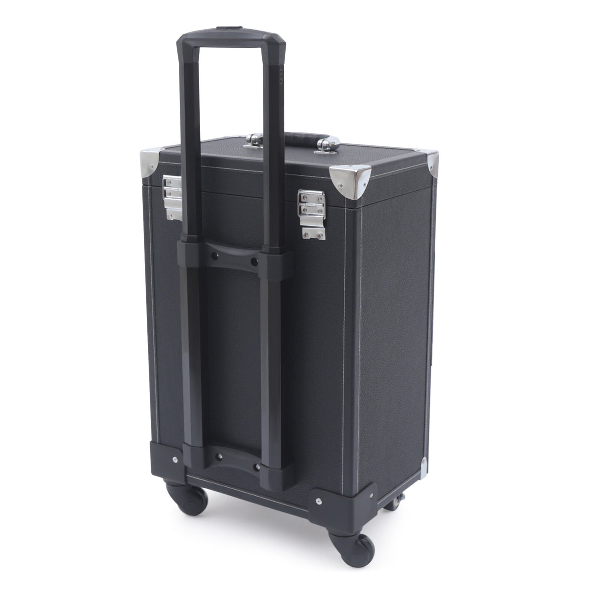 3-Tier Rolling Makeup Organizer Case with Wheels for Cosmetics and Nail Polish Storage