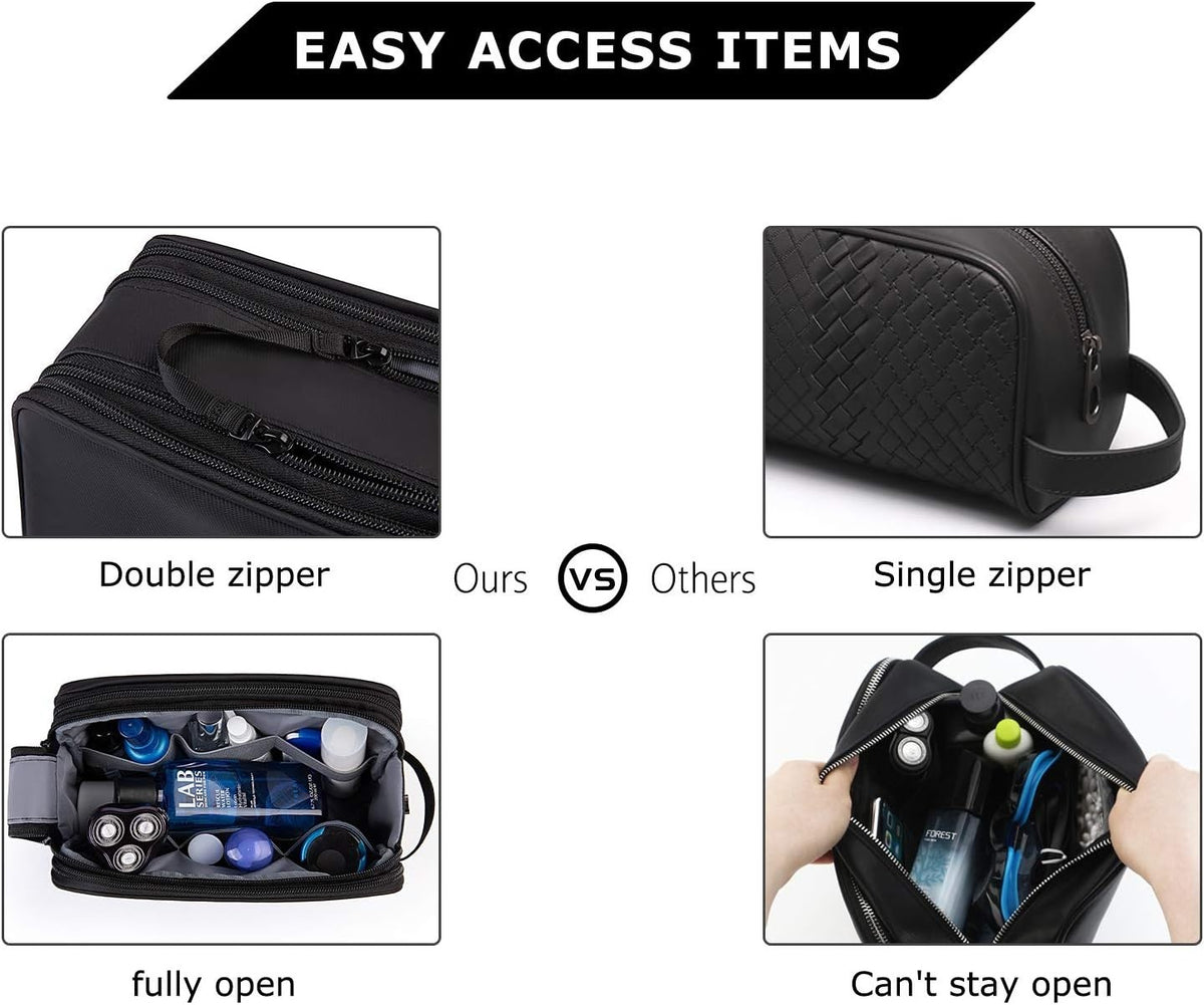 Men's Water-Resistant Travel Toiletry Bag Medium Size Organizer
