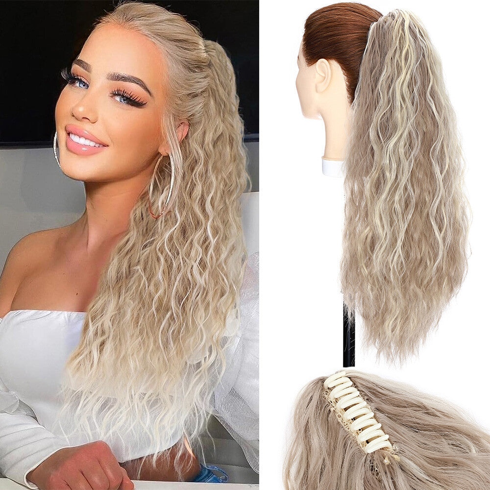 Thick Clip-In Ponytail Hair Extension Wavy Natural Look - All Colors