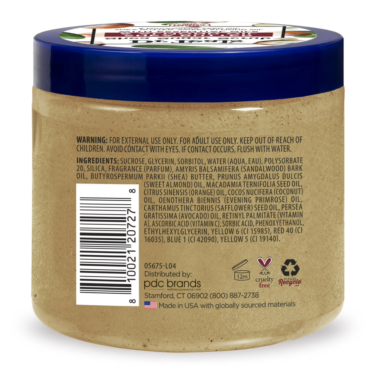 Dr Teal's Shea Sugar Body Scrub Almond Essential Oils, 19 oz - FREE