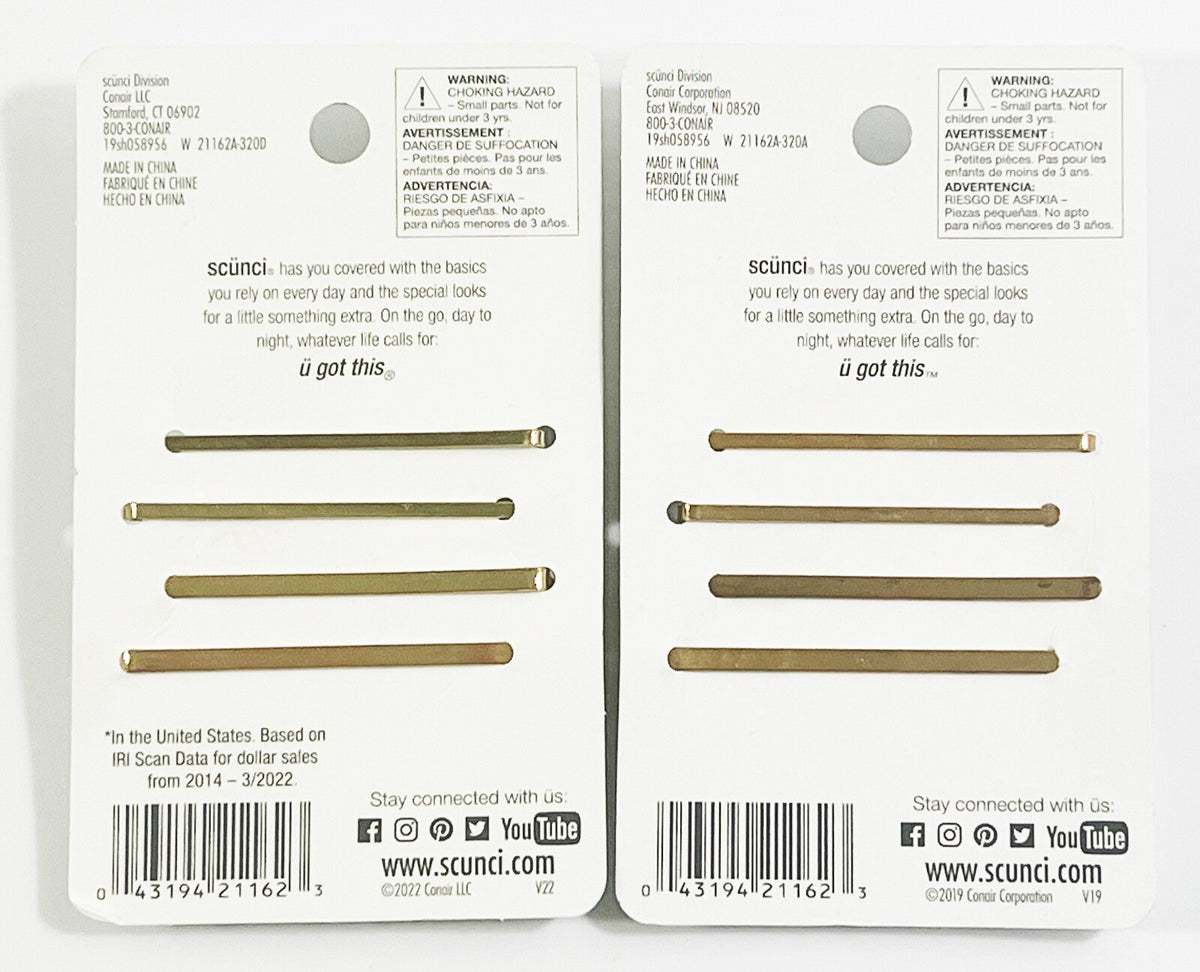 2-Pack Assorted Bobby Pins for Hair Styling - U Got This Collection
