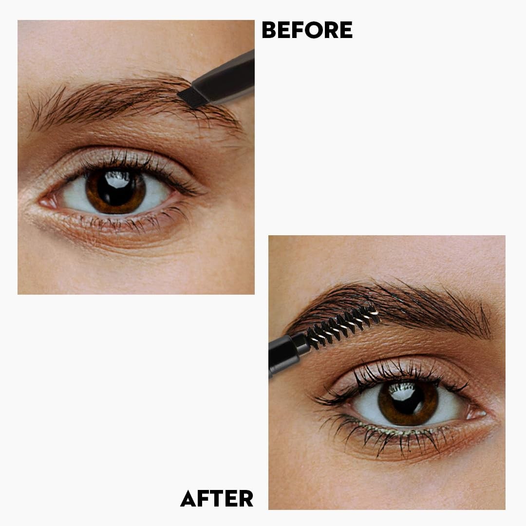Eyebrow Pencil with Spoolie - Precise, Long-Lasting, Natural Finish