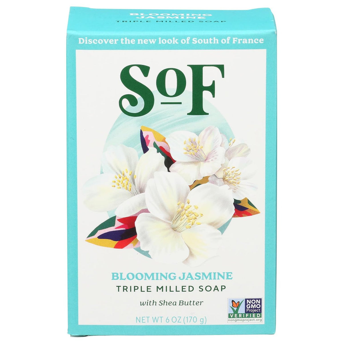 South Of France,French Milled Vegetable Oval Bar Soap+Shea