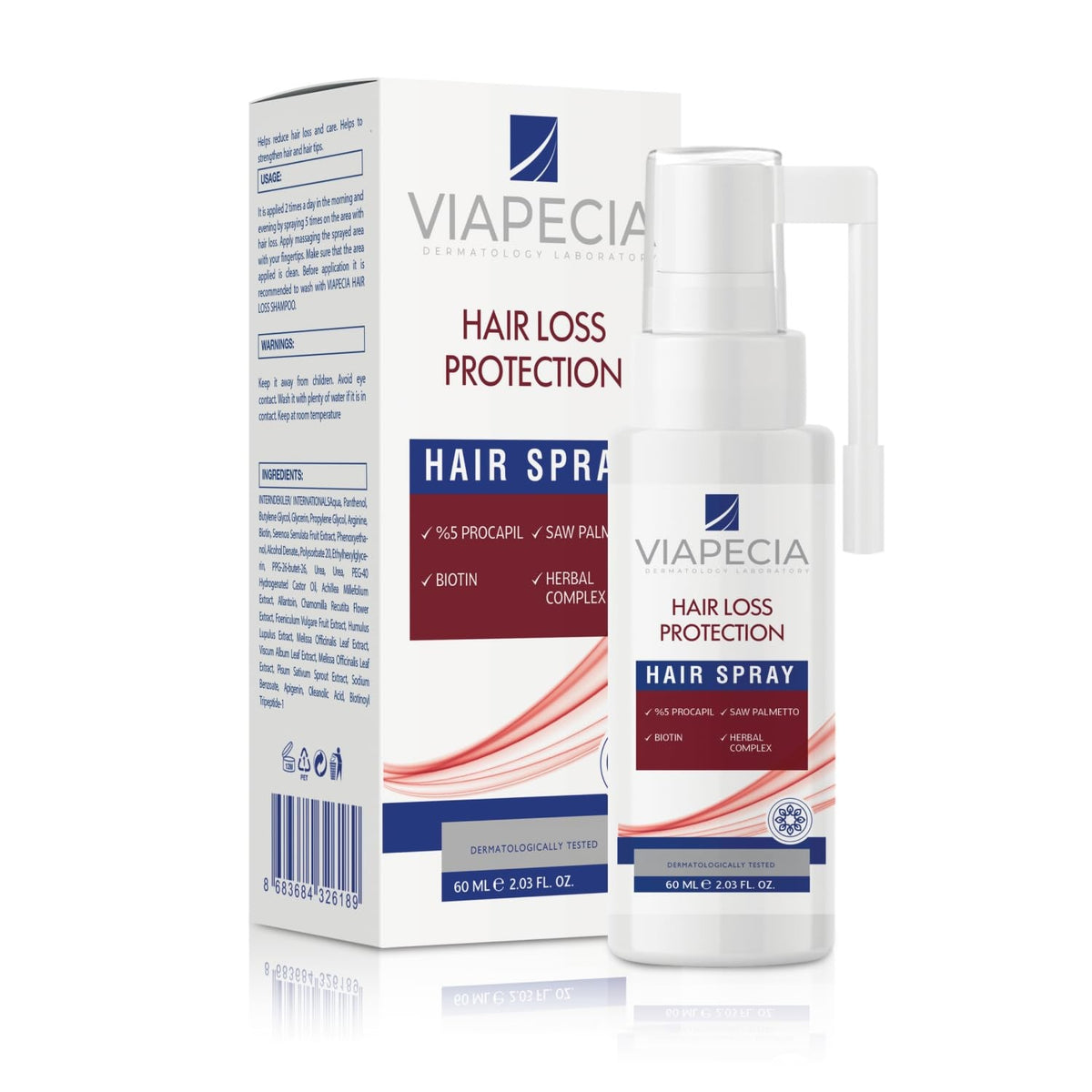 Anti-Hair Loss Protection Spray - Biotin & Saw Palmetto 2.03 oz