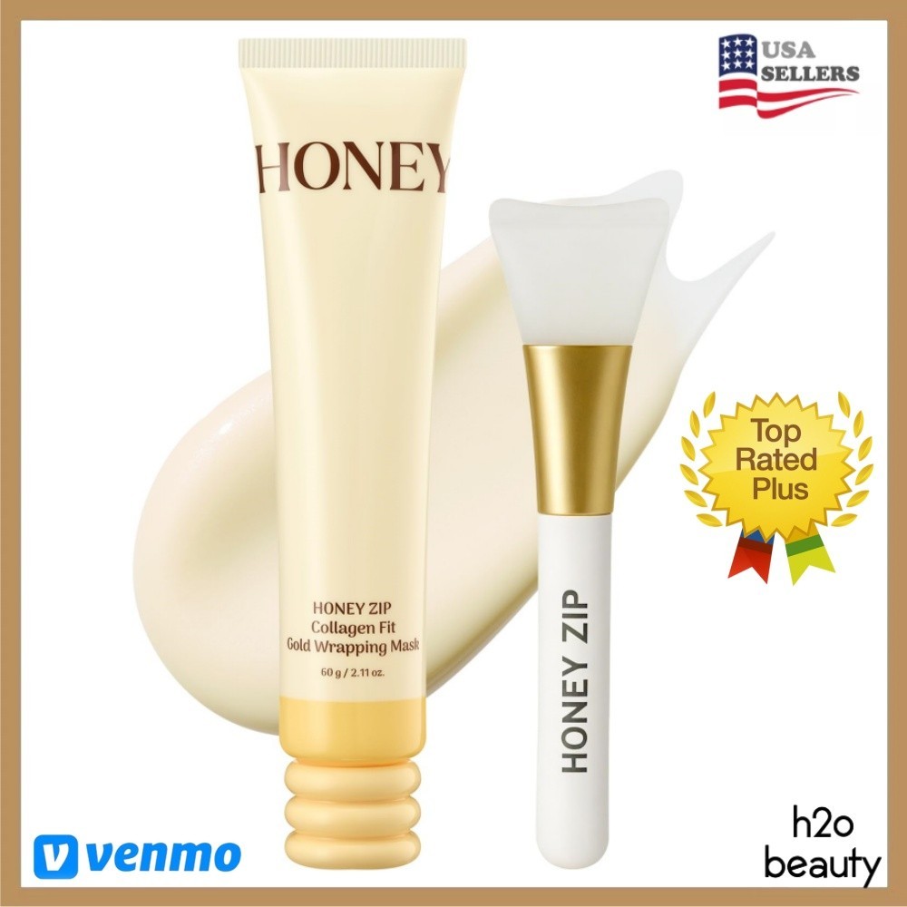 Honey Collagen Wrapping Mask with Jelly Brush, 60g