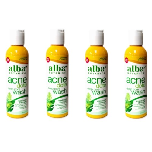 4 Pack Deep Pore Face Wash with Salicylic Acid for Acne Control - 6 OZ