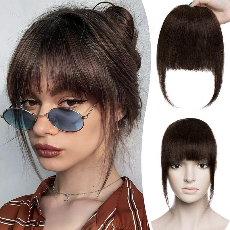 Clip-In Hair Bangs Extensions for 100% Remy Human Hair - Thick & Thin Styles