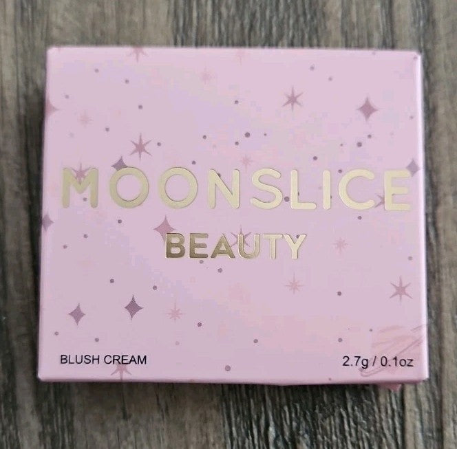 Moonslice Heart-Shaped Blush Cream Container Kiss Me Shade 0.1 oz