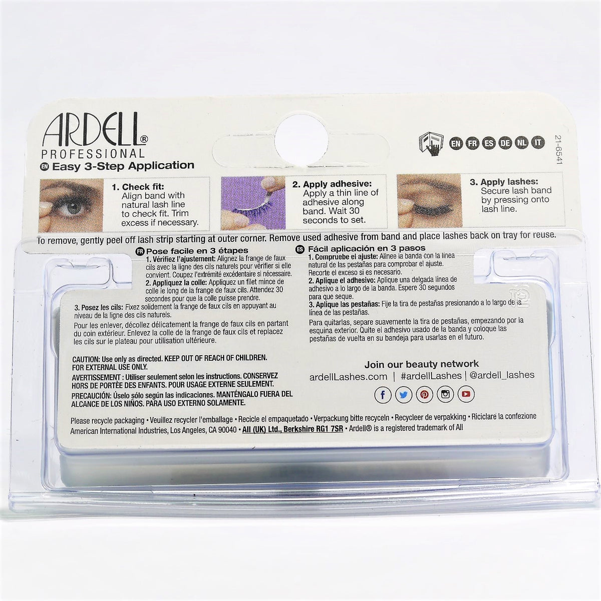 False Eyelashes Wispies Black - Natural Look, Lightweight, Hand-Knotted