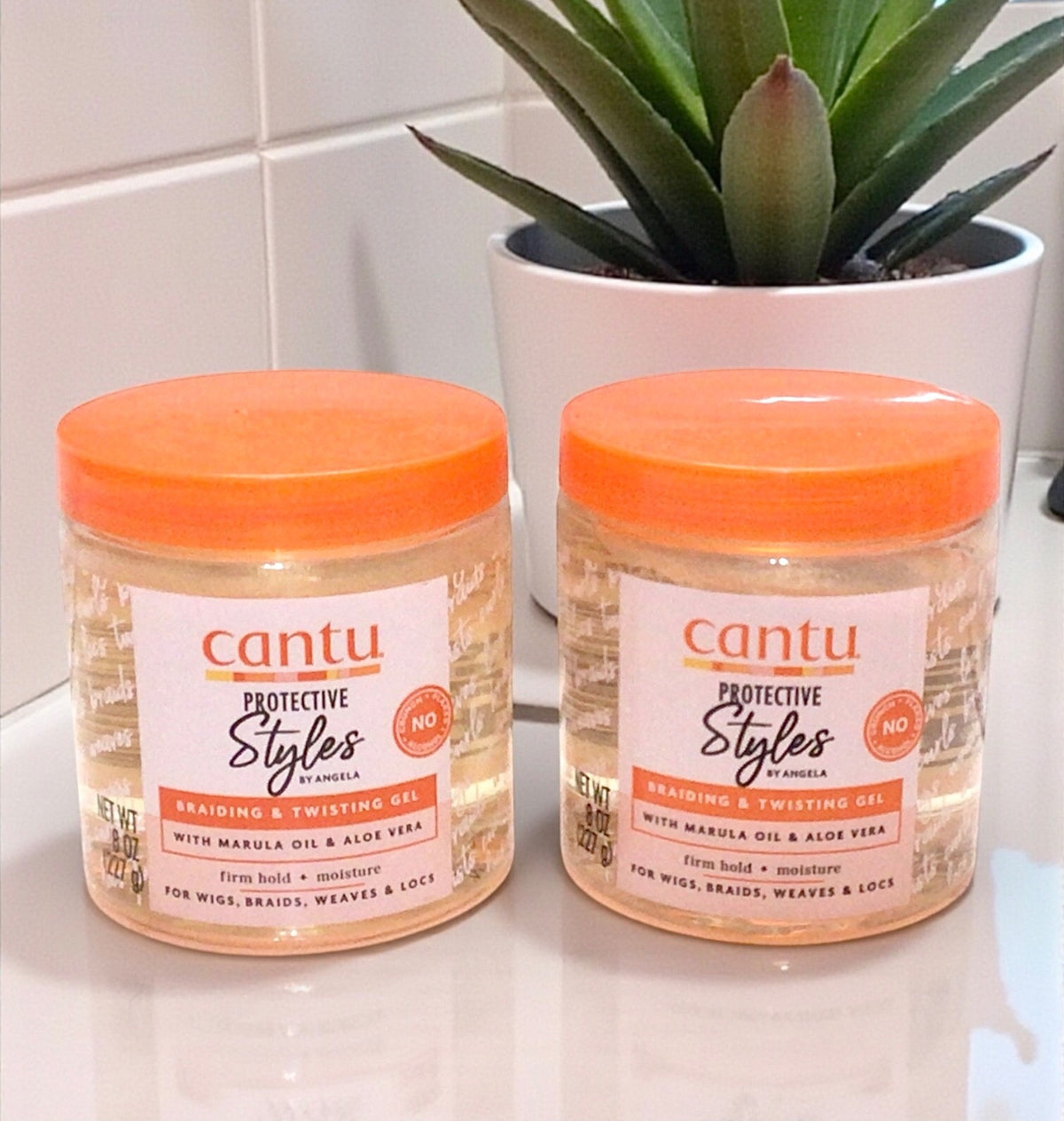 Cantu Protective Styles Braid Twisting Gel 8oz - 2 Pack