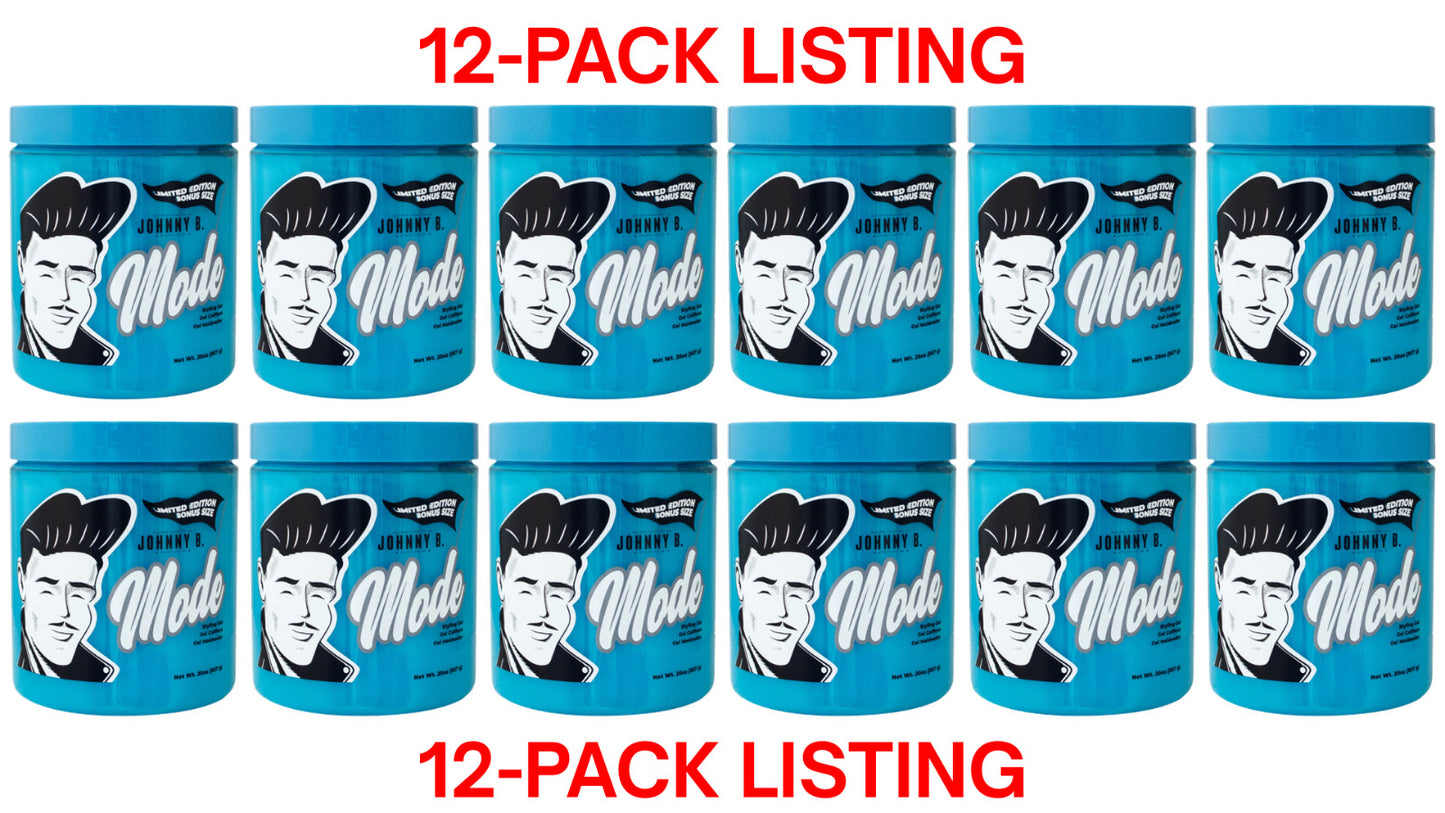 Hair Styling Gel Medium 20oz - 12 Pack Hydrating Non-Greasy Formula