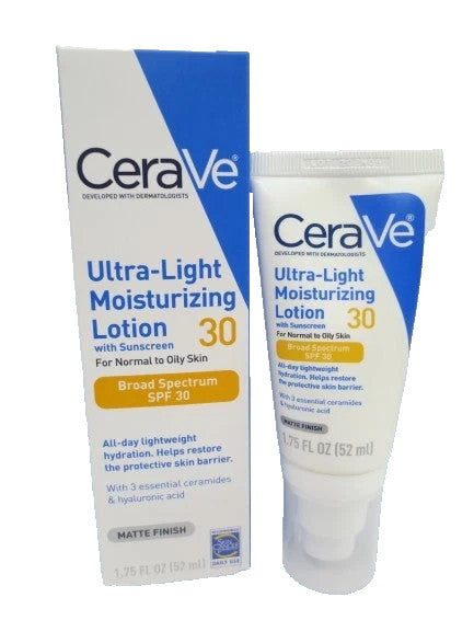 Ultra-Light Moisturizing Lotion with Sunscreen SPF 30, 1.75 oz - 3 Pack