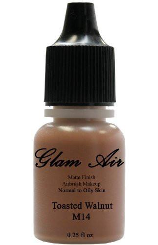 Water-Based Airbrush Makeup Foundation Matte Finish M14 Toasted Walnut