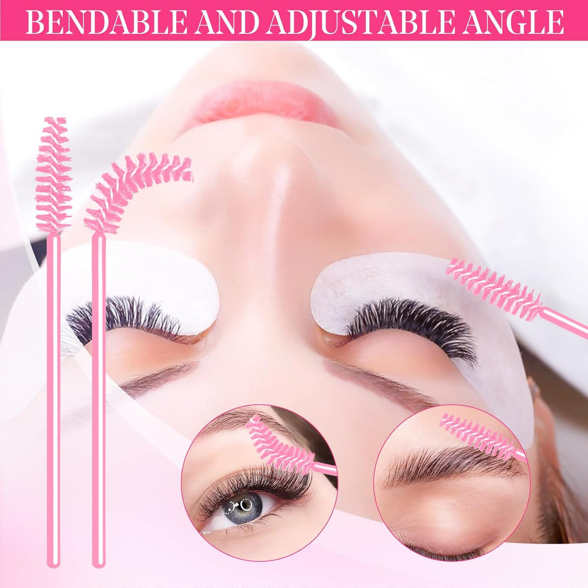 Eyelash Extension Lash Shampoo Kit - Gentle 60ml Cleanser & Brush Set