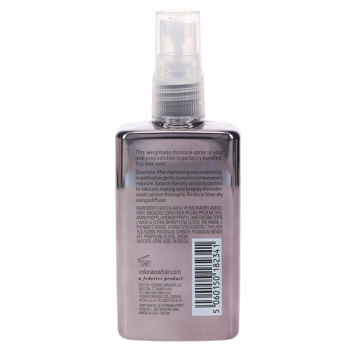 Curl-Defining Hair Mist Spray for Frizz-Free, Bouncy Curly Hair - 2.5 oz
