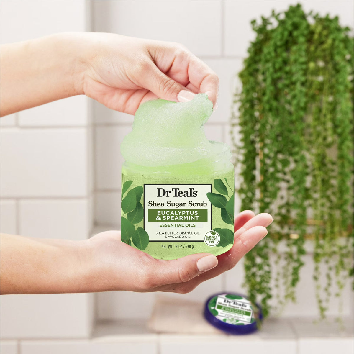 Dr Teal's Shea Sugar Body Scrub Eucalyptus and Spearmint, 19 oz -