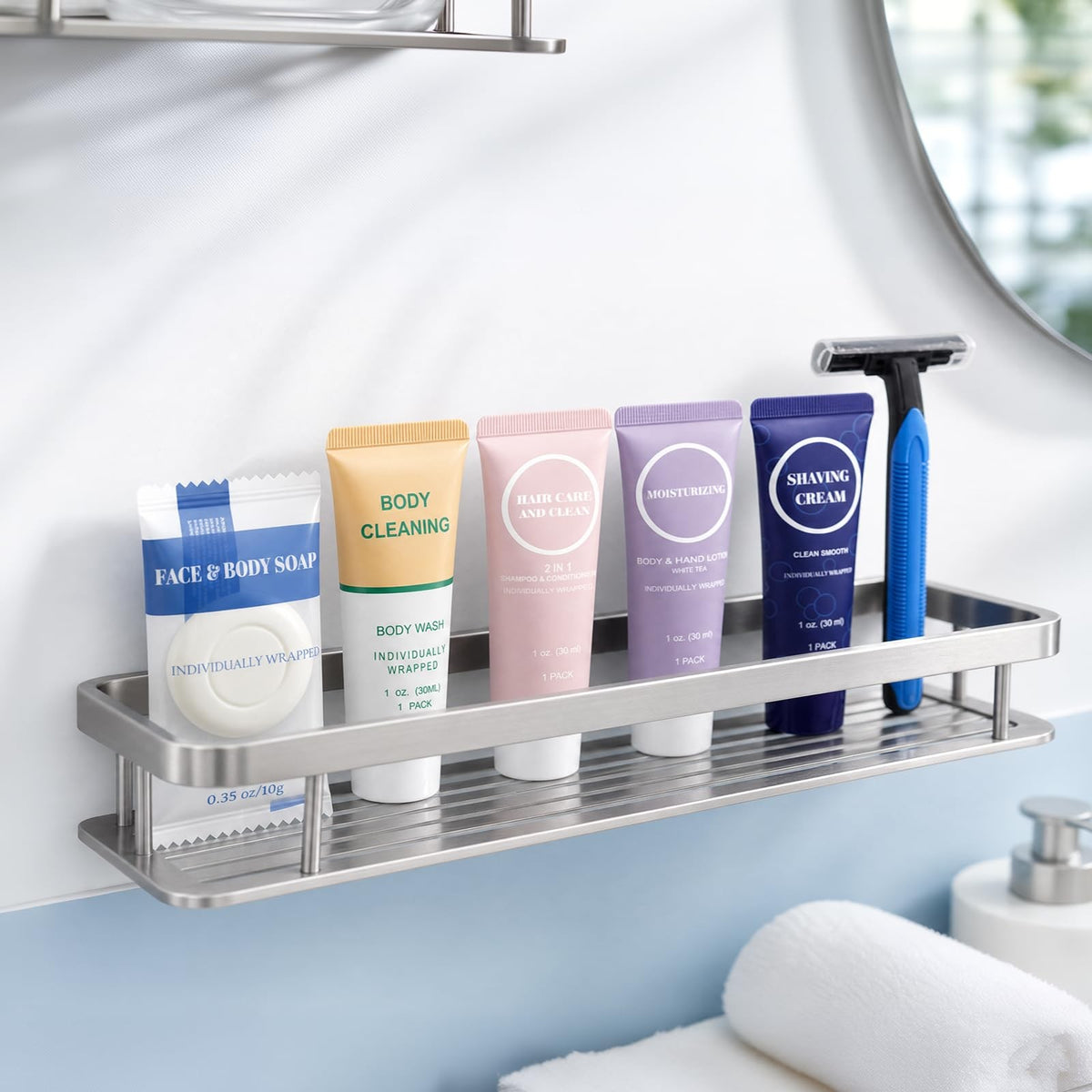 Travel Size Toiletries Kit Bulk 1 Fl Oz - Individually Wrapped 25 Pack