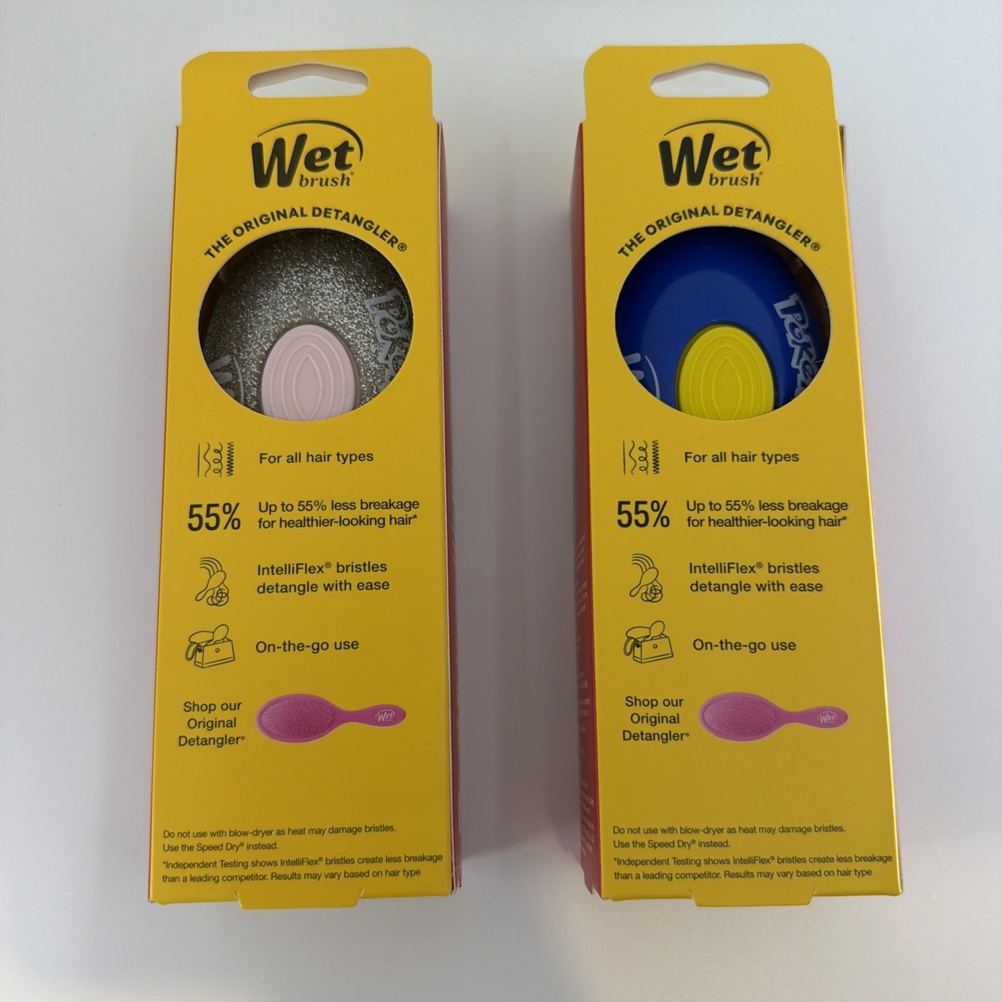 Travel Detangler Hair Brush Pikachu & Jigglypuff - Wet Hair Tool