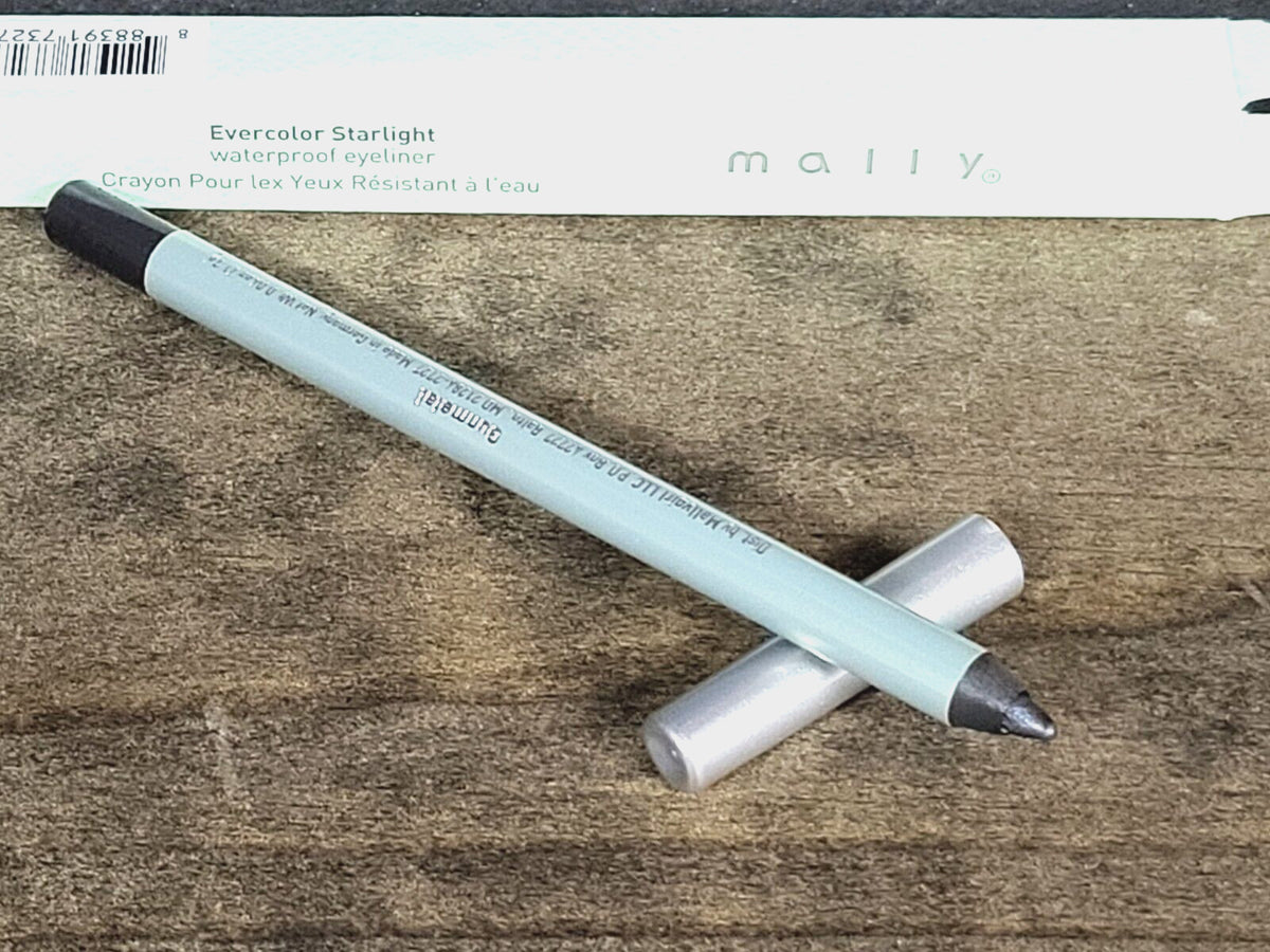 Waterproof Gray Eyeliner Pencil - Starlight Gunmetal Full Size Eye Makeup