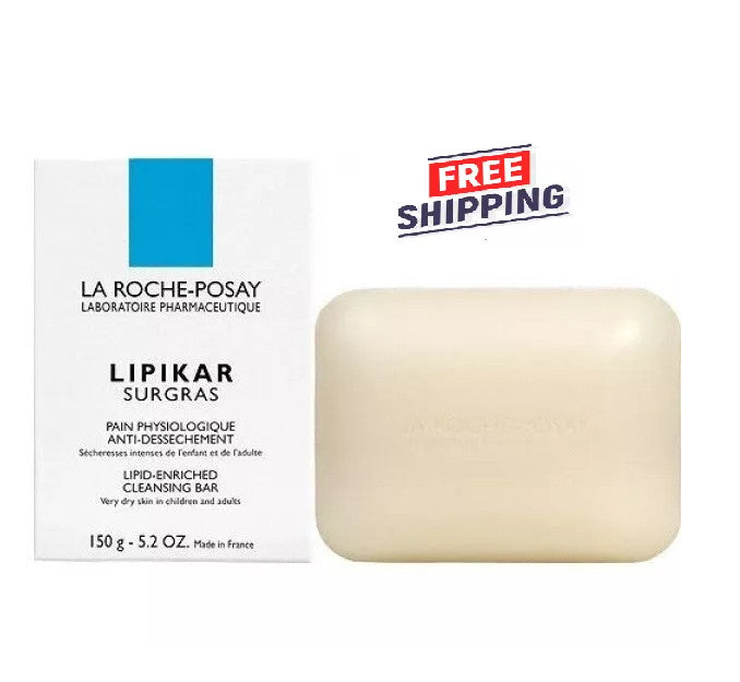 Lipikar Surgras Cleansing Soap Bar 150g for Dry & Sensitive Skin