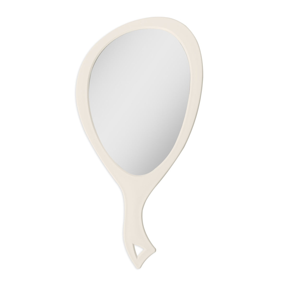 Teardrop Handheld Mirror with Curved Handle - Large Wall Hanging Mirror