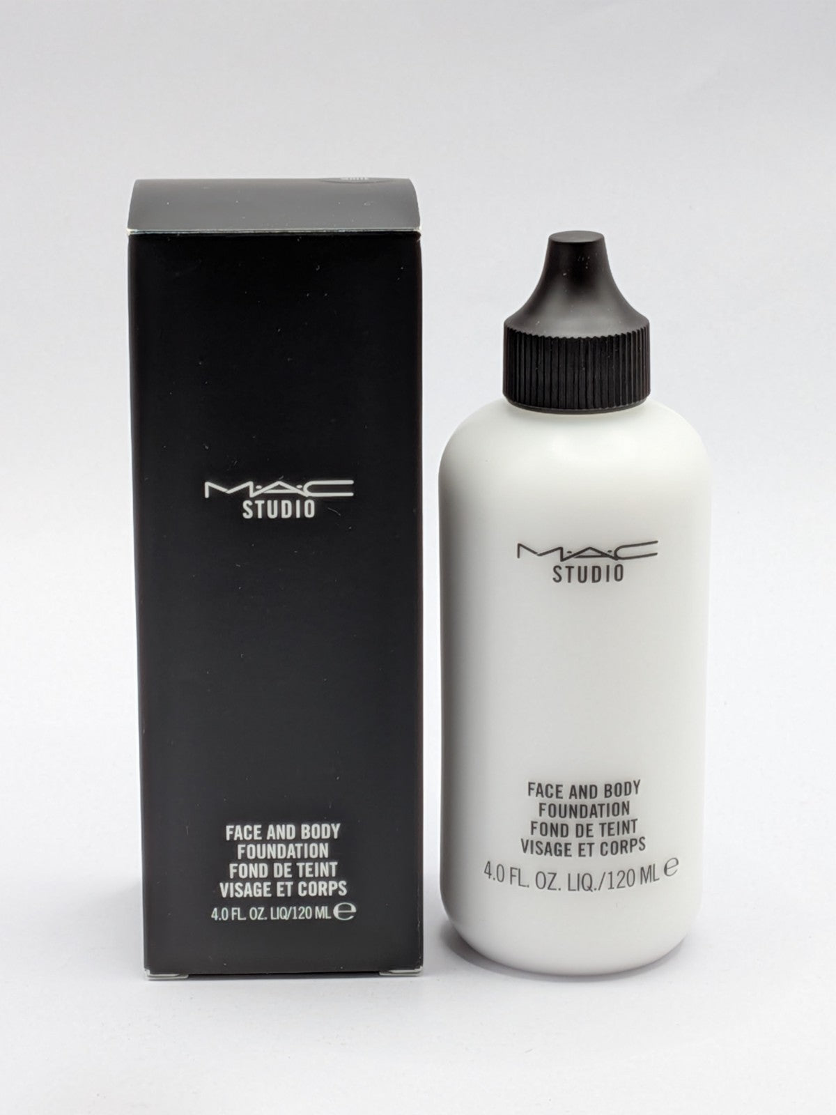 MAC Face & Body Foundation 4 oz 120 ml - White, Full Coverage, Water-Resistant