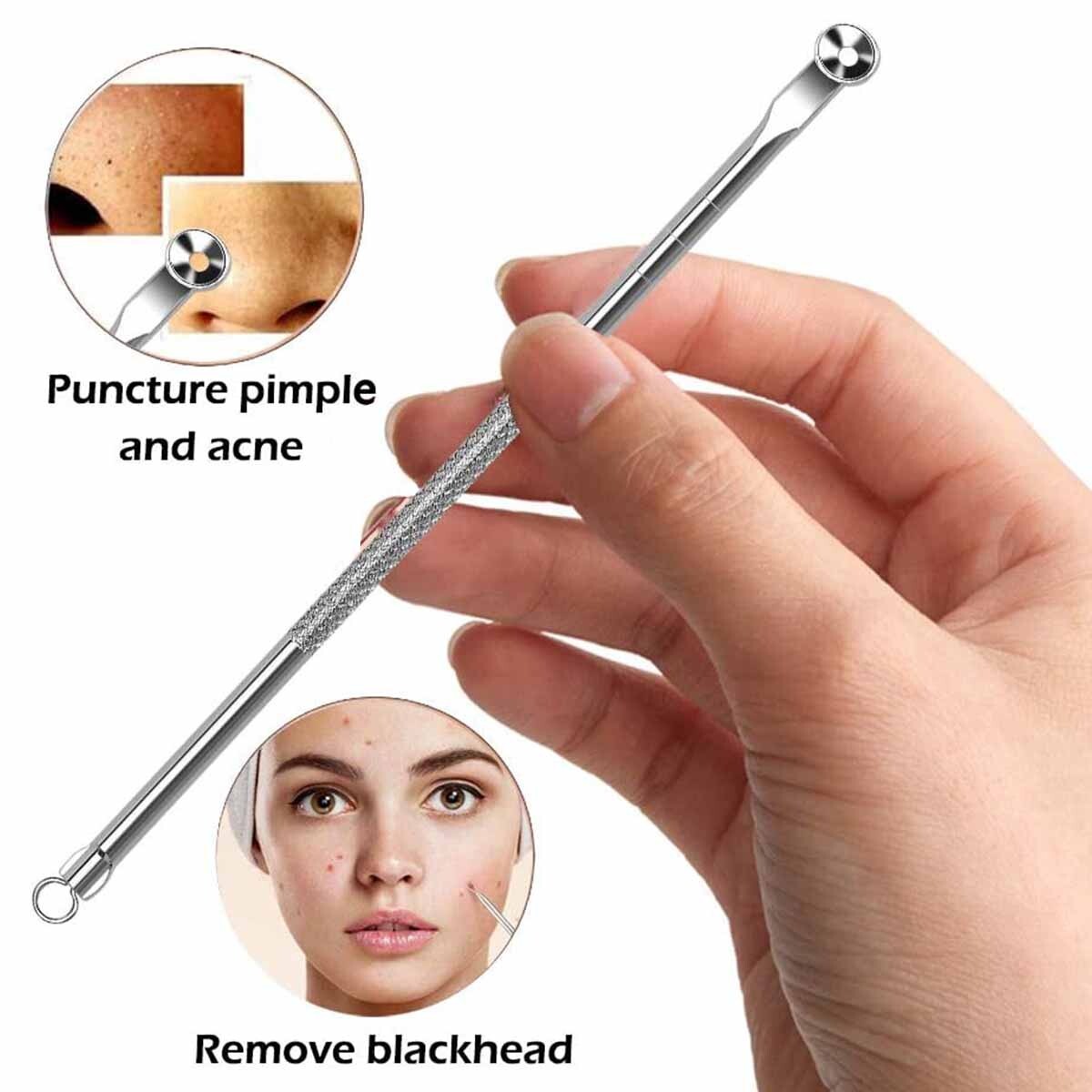Blackhead Remover Tool Kit with 16 Extraction Heads - Pimple & Acne Spot Tool