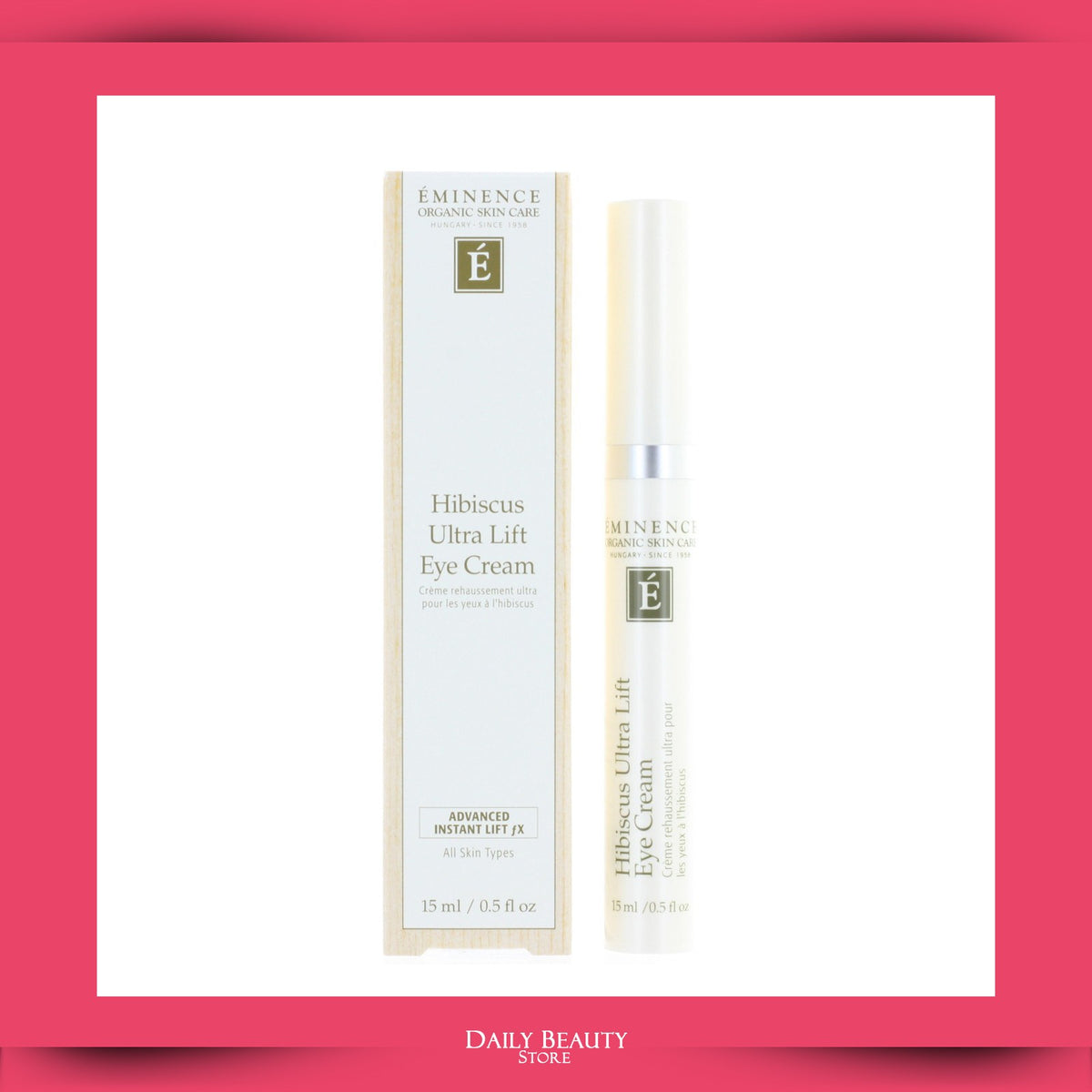 Eminence Hibiscus Ultra Lift Eye Cream - 15ml, Anti-Aging, De-Puffs & Tightens